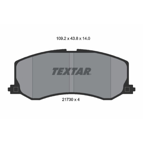 TEXTAR Bremsbelagsatz, Scheibenbremse