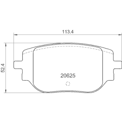 HELLA Bremsbelagsatz, Scheibenbremse
