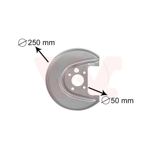 VAN WEZEL Spritzblech, Bremsscheibe