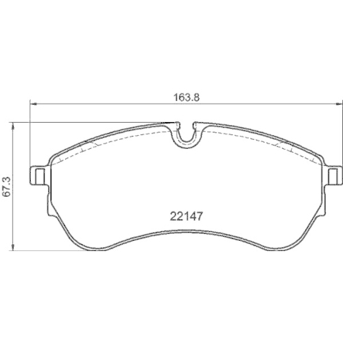 HELLA Bremsbelagsatz, Scheibenbremse