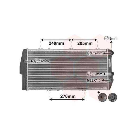 VAN WEZEL Kühler, Motorkühlung *** IR PLUS ***