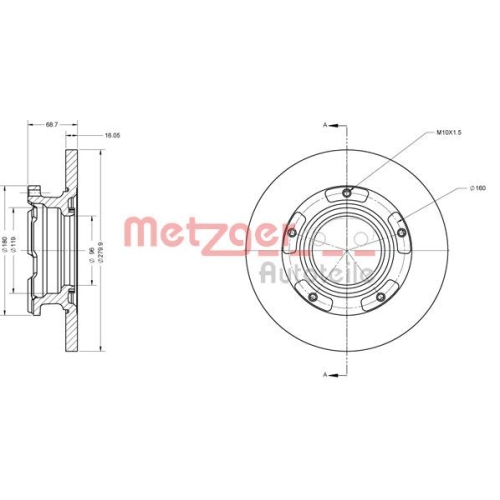 METZGER Bremsscheibe