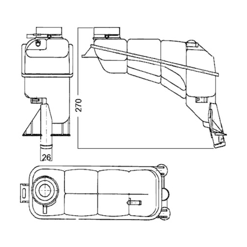 MAHLE Ausgleichsbehälter, Kühlmittel BEHR