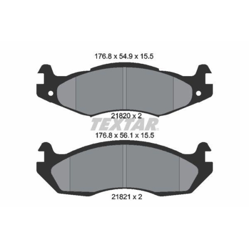 TEXTAR Bremsbelagsatz, Scheibenbremse