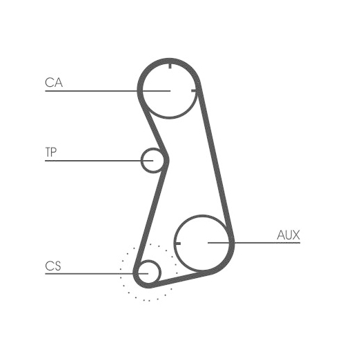 CONTINENTAL CTAM Zahnriemen