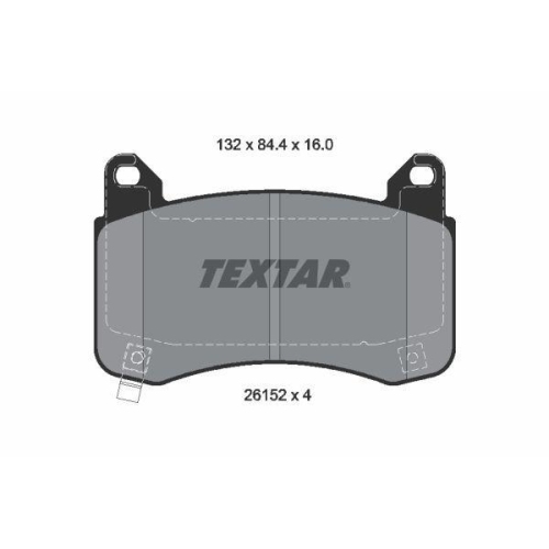 TEXTAR Bremsbelagsatz, Scheibenbremse Q+