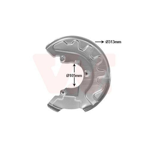 VAN WEZEL Spritzblech, Bremsscheibe