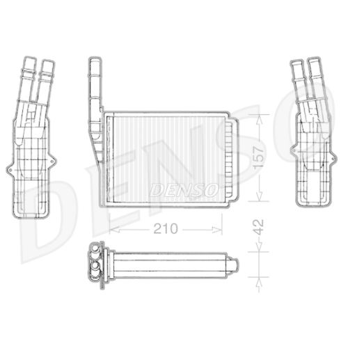 DENSO Wärmetauscher, Innenraumheizung