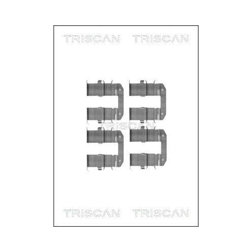 TRISCAN Zubeh&ouml;rsatz, Scheibenbremsbelag