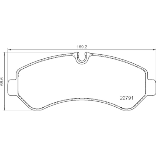 BREMBO Bremsbelagsatz, Scheibenbremse PRIME LINE