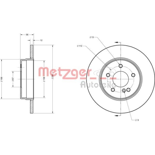 METZGER Bremsscheibe