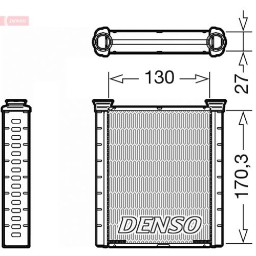 DENSO Wärmetauscher, Innenraumheizung