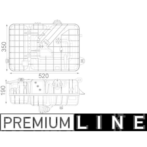 MAHLE Ausgleichsbehälter, Kühlmittel BEHR *** PREMIUM LINE ***