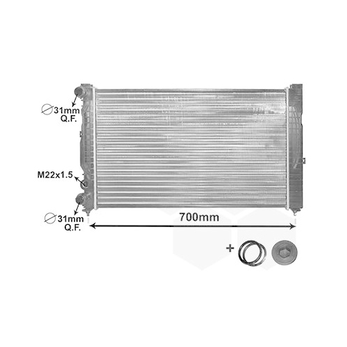 VAN WEZEL Kühler, Motorkühlung *** IR PLUS ***