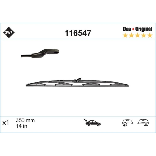 SWF Wischblatt DAS ORIGINAL REAR