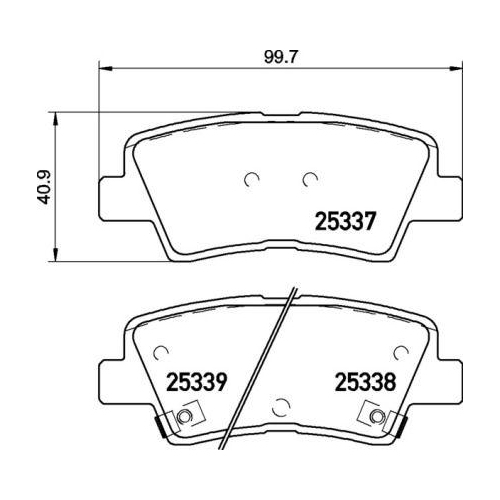 BREMBO Bremsbelagsatz, Scheibenbremse PRIME LINE