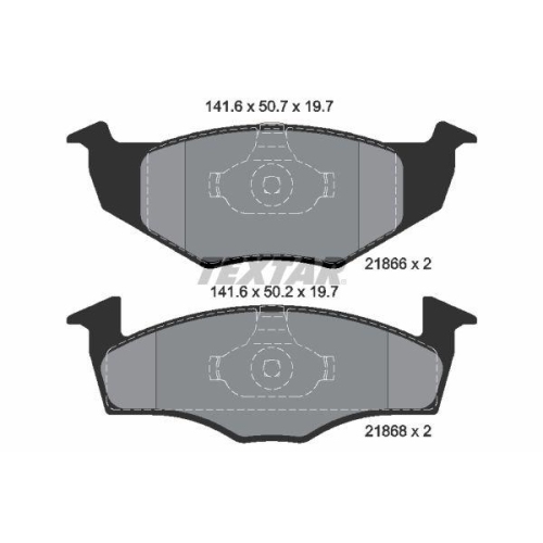TEXTAR Bremsbelagsatz, Scheibenbremse Q+