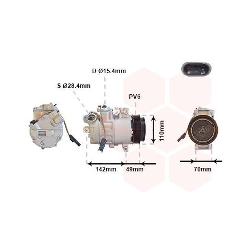 VAN WEZEL Kompressor, Klimaanlage