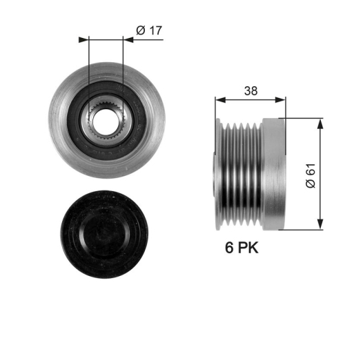 GATES Generatorfreilauf DriveAlign™