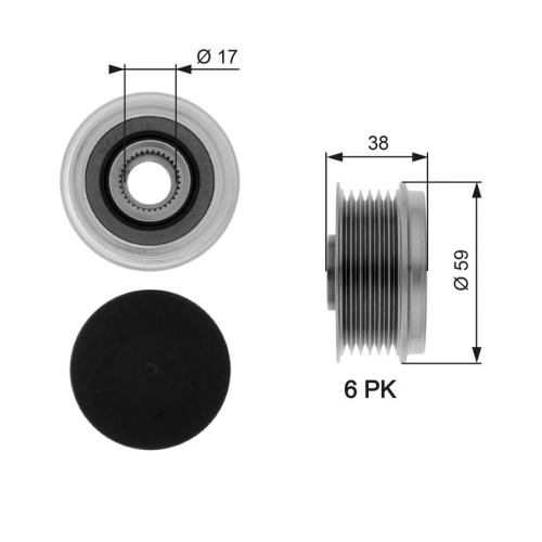 GATES Generatorfreilauf DriveAlign™