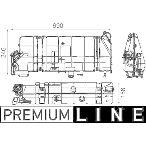 MAHLE Ausgleichsbehälter, Kühlmittel BEHR *** PREMIUM LINE ***