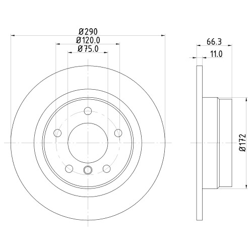 HELLA PAGID Bremsscheibe PRO High Carbon