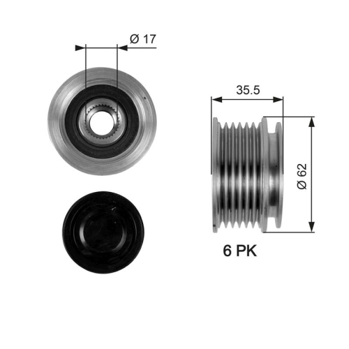 GATES Generatorfreilauf DriveAlign™