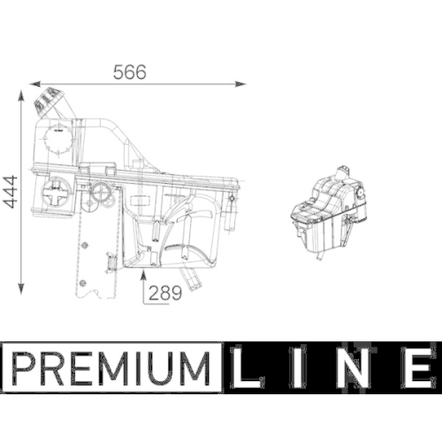 MAHLE Ausgleichsbehälter, Kühlmittel BEHR *** PREMIUM LINE ***