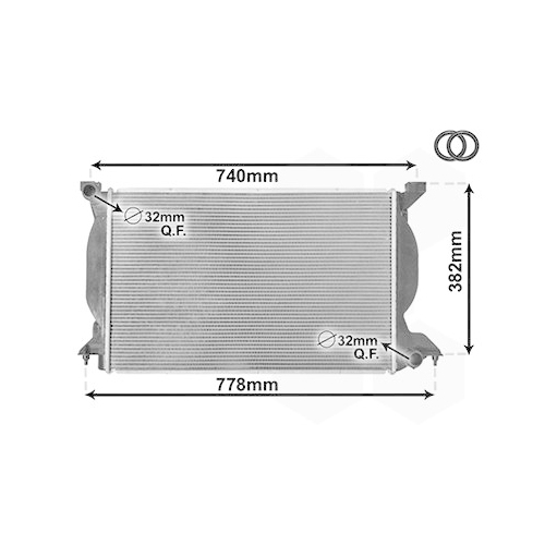 VAN WEZEL Kühler, Motorkühlung *** IR PLUS ***