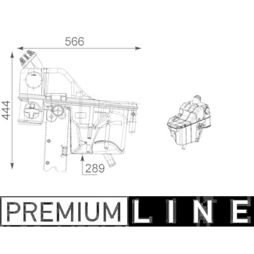 MAHLE Ausgleichsbehälter, Kühlmittel BEHR *** PREMIUM LINE ***