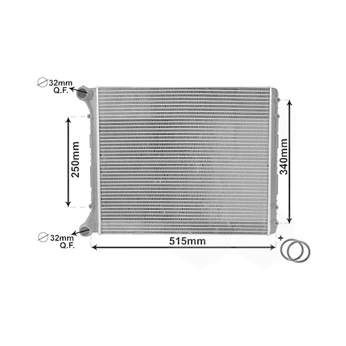 VAN WEZEL Kühler, Motorkühlung *** IR PLUS ***