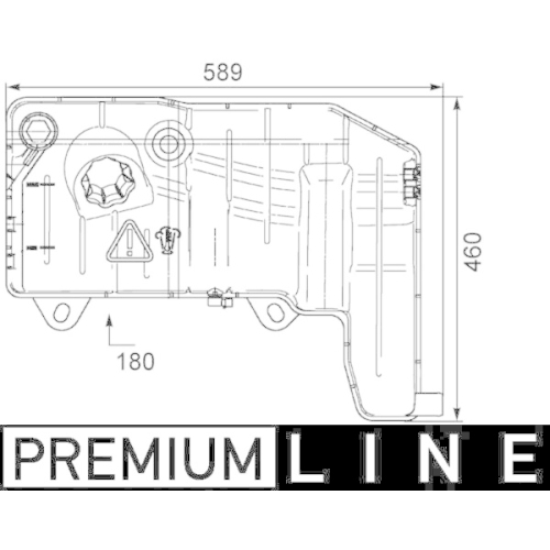 MAHLE Ausgleichsbehälter, Kühlmittel BEHR *** PREMIUM LINE ***