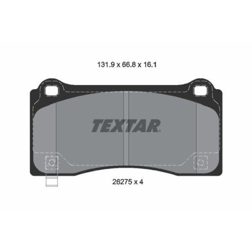 TEXTAR Bremsbelagsatz, Scheibenbremse Q+