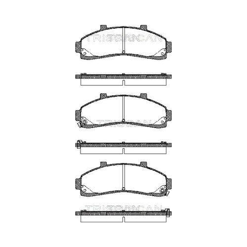 TRISCAN Bremsbelagsatz, Scheibenbremse