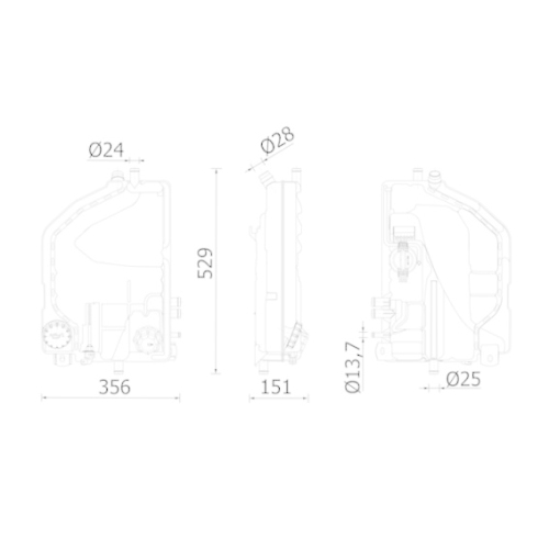 MAHLE Ausgleichsbehälter, Kühlmittel BEHR