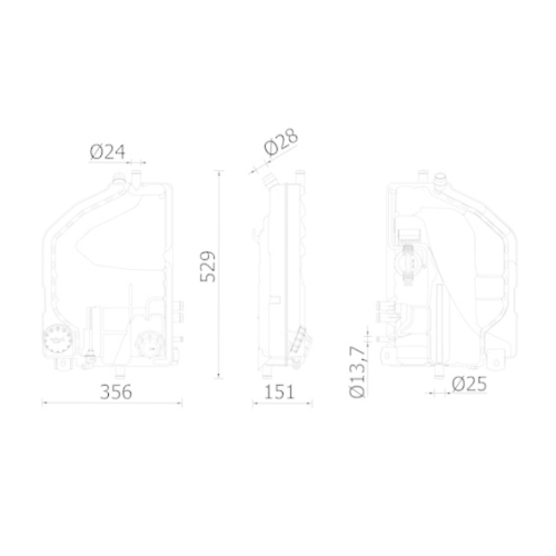 MAHLE Ausgleichsbehälter, Kühlmittel BEHR