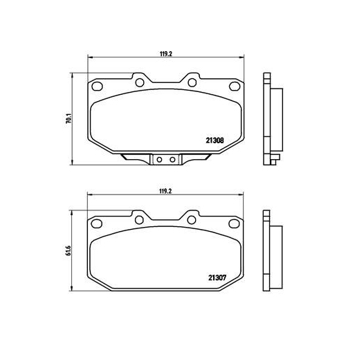 BREMBO Bremsbelagsatz, Scheibenbremse PRIME LINE