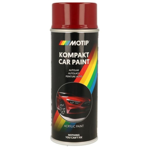MOTIP Fahrzeug-Kombinationslack KOMPAKT AUTOLACK rot hochgl&auml;nzend 400 ml