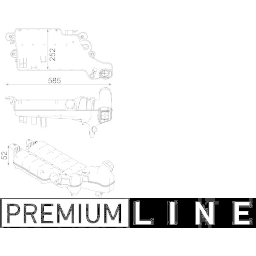 MAHLE Ausgleichsbehälter, Kühlmittel BEHR *** PREMIUM LINE ***