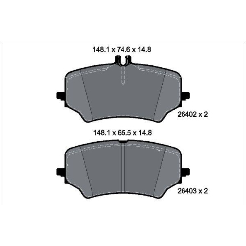 TEXTAR Bremsbelagsatz, Scheibenbremse Q+