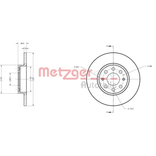 METZGER Bremsscheibe