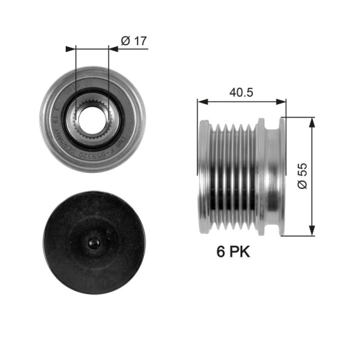 GATES Generatorfreilauf DriveAlign™