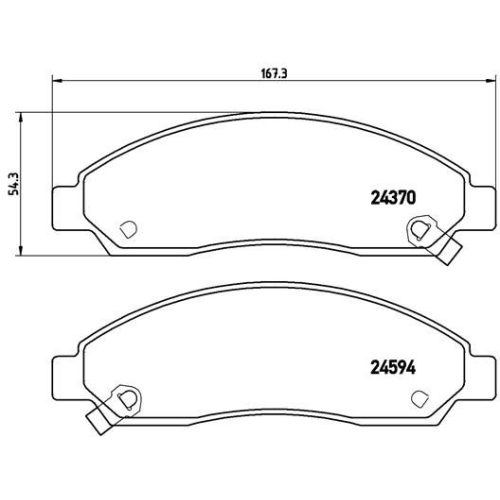 BREMBO Bremsbelagsatz, Scheibenbremse PRIME LINE