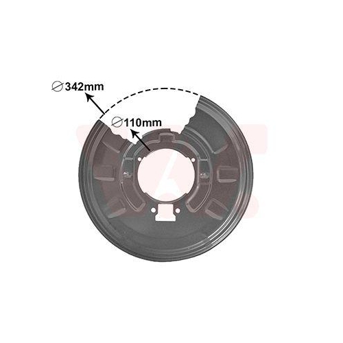 VAN WEZEL Spritzblech, Bremsscheibe