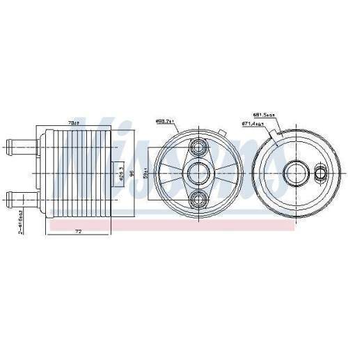 NISSENS Ölkühler, Automatikgetriebe