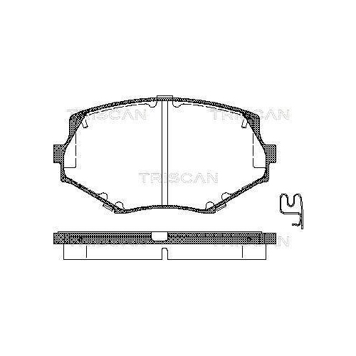 TRISCAN Bremsbelagsatz, Scheibenbremse