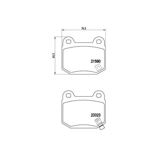 BREMBO Bremsbelagsatz, Scheibenbremse PRIME LINE