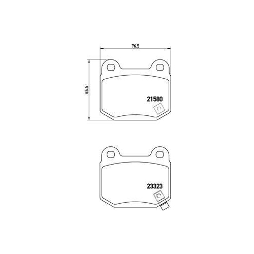 BREMBO Bremsbelagsatz, Scheibenbremse PRIME LINE