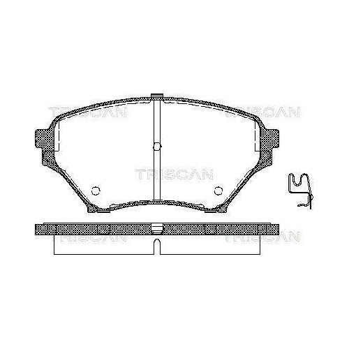 TRISCAN Bremsbelagsatz, Scheibenbremse