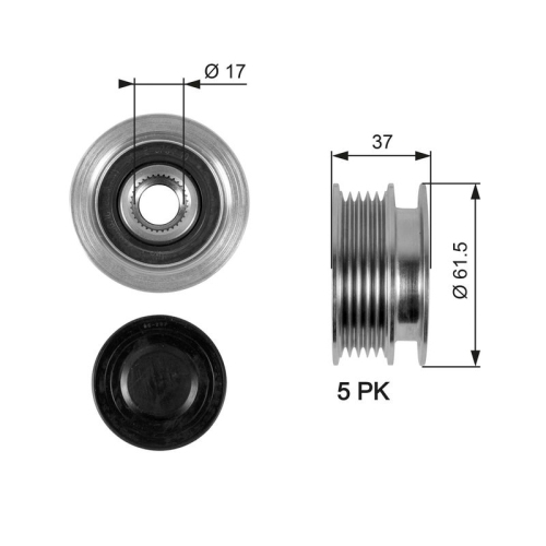 GATES Generatorfreilauf DriveAlign™